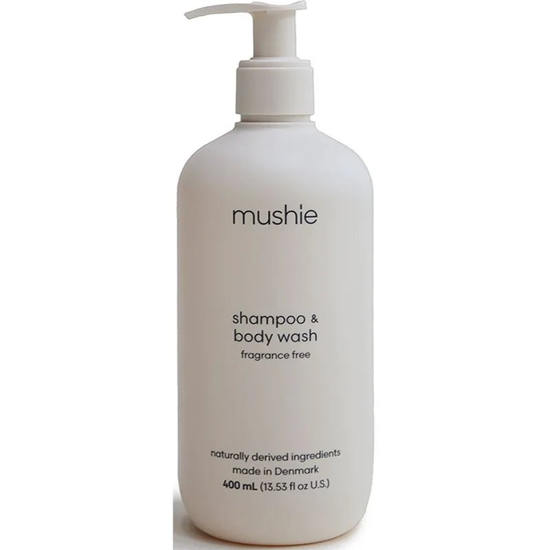 Mushie Organic Baby τζελ για ντους και σαμπουάν 2 σε 1 για παιδιά 400 ml