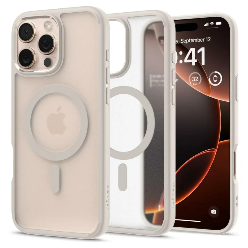 Θήκη Spigen Ultra Hybrid MagSafe Frost Natural Titanium iPhone 16 Pro Max