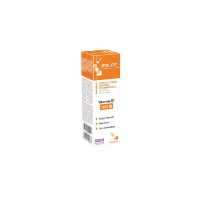 Ineldea Santé Naturelle Vitale D3 Bone Capital 20ml