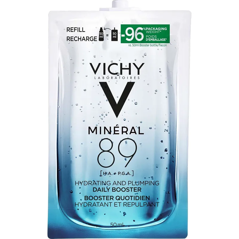 Vichy Mineral 89 Serum Refill Καθημερινό Booster Προσώπου Ενυδάτωσης & Ελαστικότητας, για Όλους τους Τύπους Επιδερμίδας 50ml