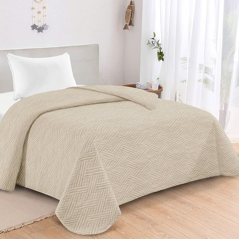 Κουβερλί Υπέρδιπλο (220x240) AdamHome Gloria Cream