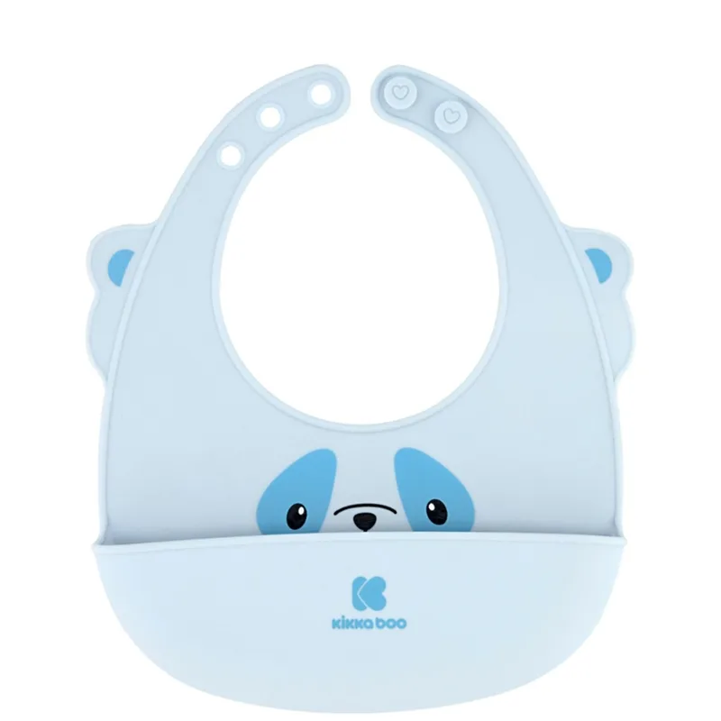 Σαλιάρα Σιλικόνης 4+ Μηνών Kikka Boo Bib Blue