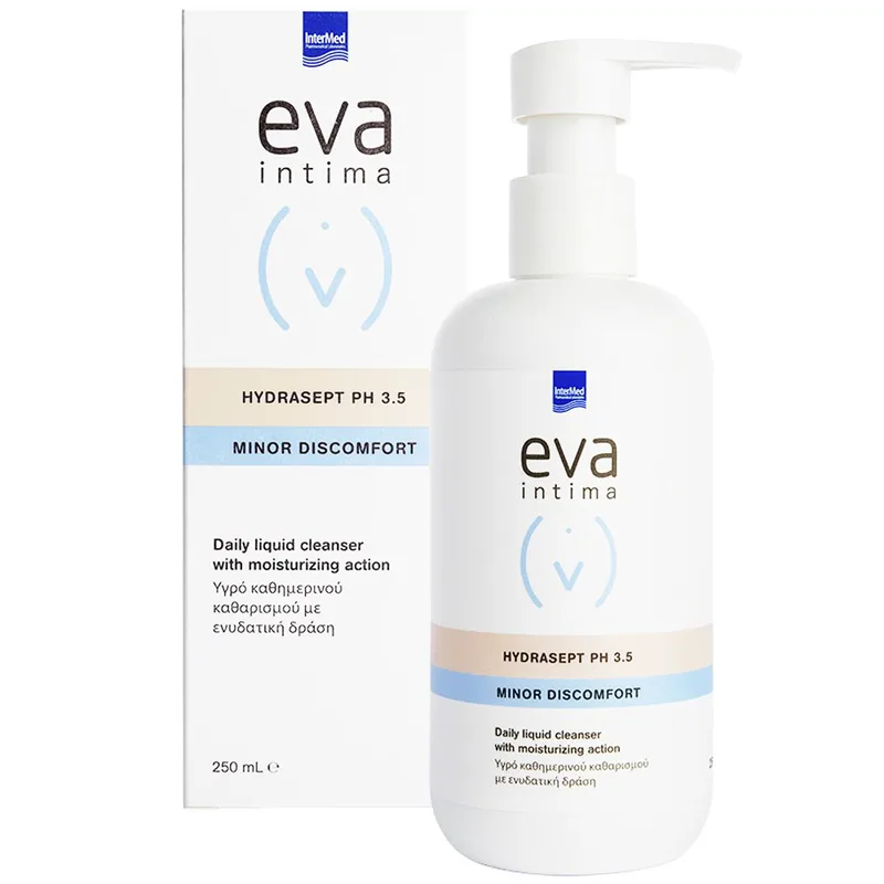 Eva Intima Hydrasept pH 3.5 Minor Discomfort Υγρό Καθημερινού Καθαρισμού της Ευαίσθητης Περιοχής με Ενυδατική Δράση 250ml