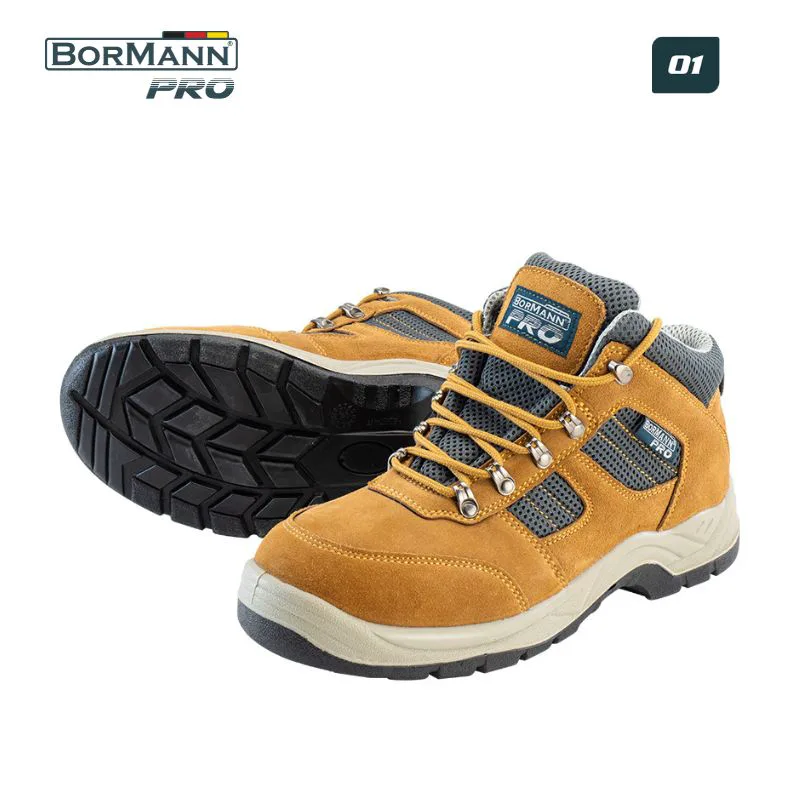 BORMANN Pro BPP8146 Μποτάκι Εργασίας O1, Δέρμα Suede, Austin No.46 046301