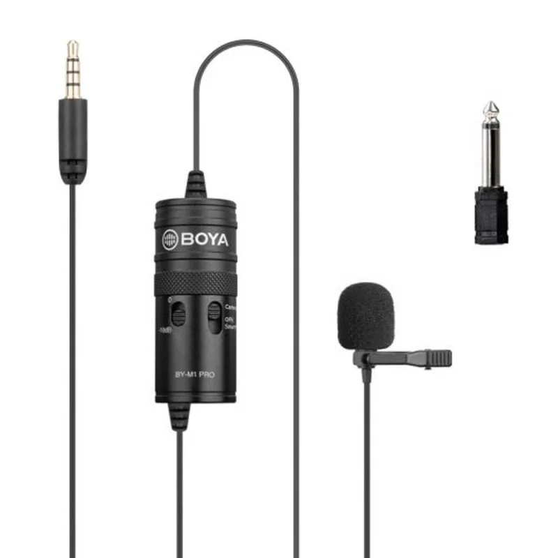 Πυκνωτικό Μικρόφωνο Jack 3.5mm Πέτου για Κάμερα και Κινητό Boya BY-M1 Pro