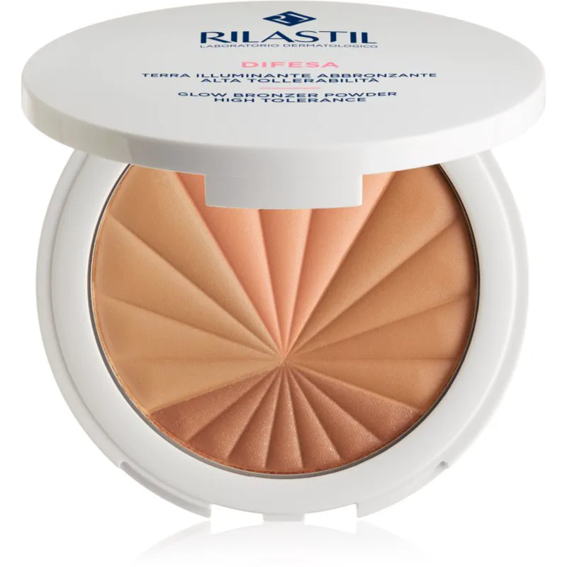 Rilastil Difesa Make Up Glow μπρονζερ λαμπρυντική πούδρα 12 γρ