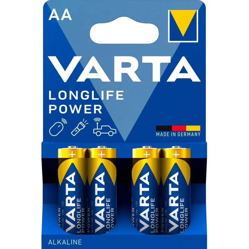 100x4 μπαταρίες Varta Longlife Power Mignon AA LR06 σε κύριο κουτί συσκευασίας