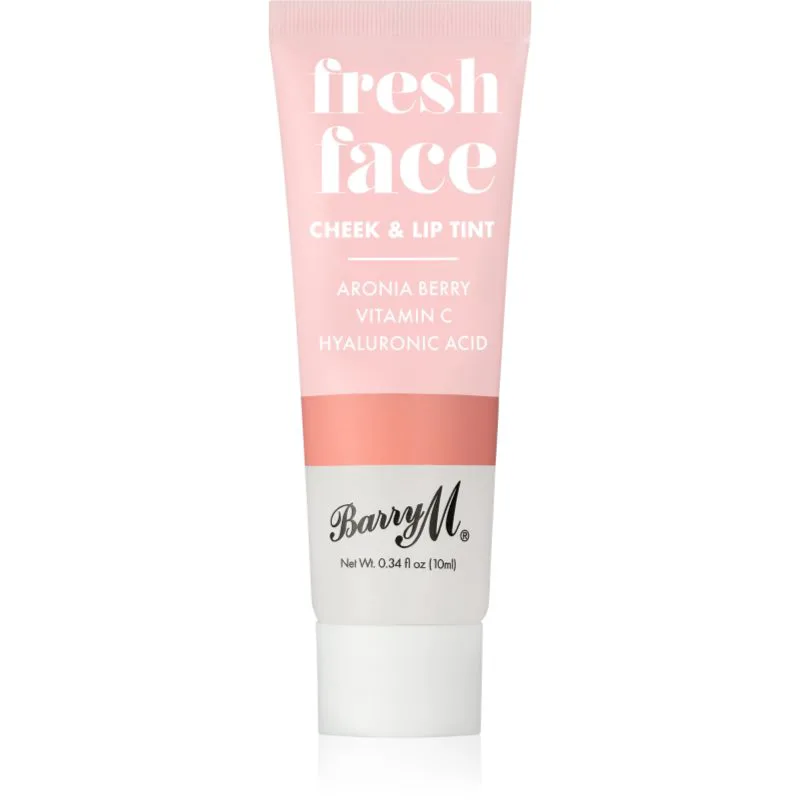 Barry M Fresh Face υγρό ρουζ και λιπ γκλος απόχρωση Peach Glow 10 ml