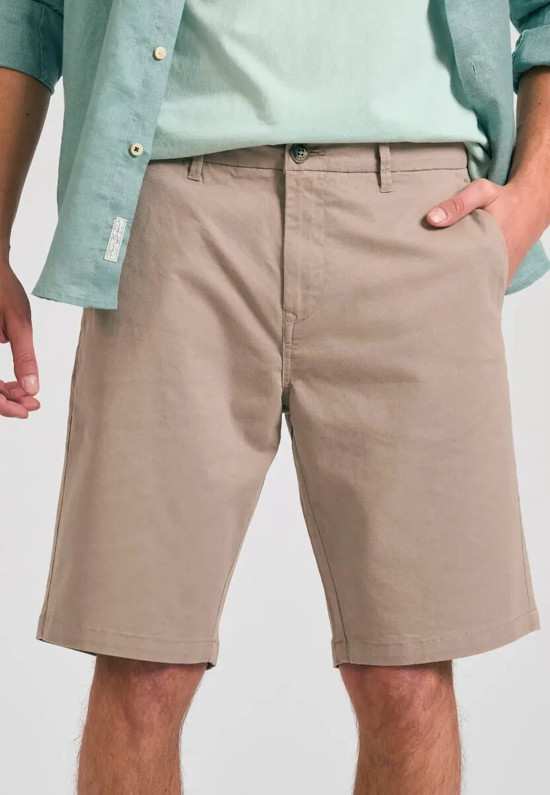 Funky Buddha Ανδρική Βερμούδα Chino FBM011-001-03 Σκούρο Γκρί