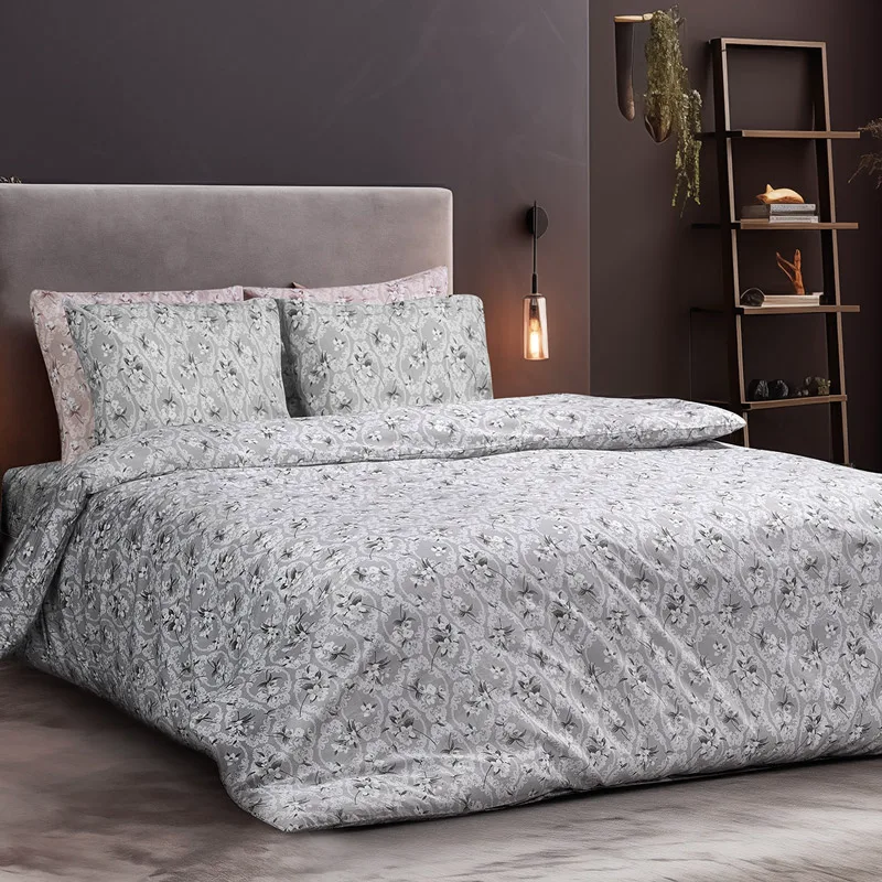 Παπλωματοθήκη Υπέρδιπλη Σετ 230x250 Beauty Home Mysrique 12188 Grey 230x250