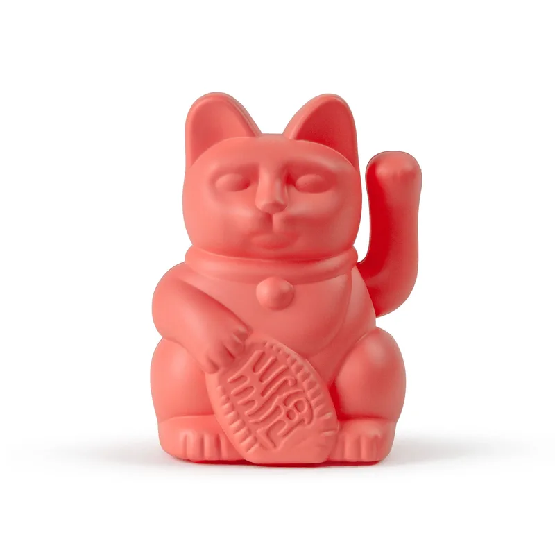 Lucky Cat / Solar / Waving cat / Neon Πορτοκαλί