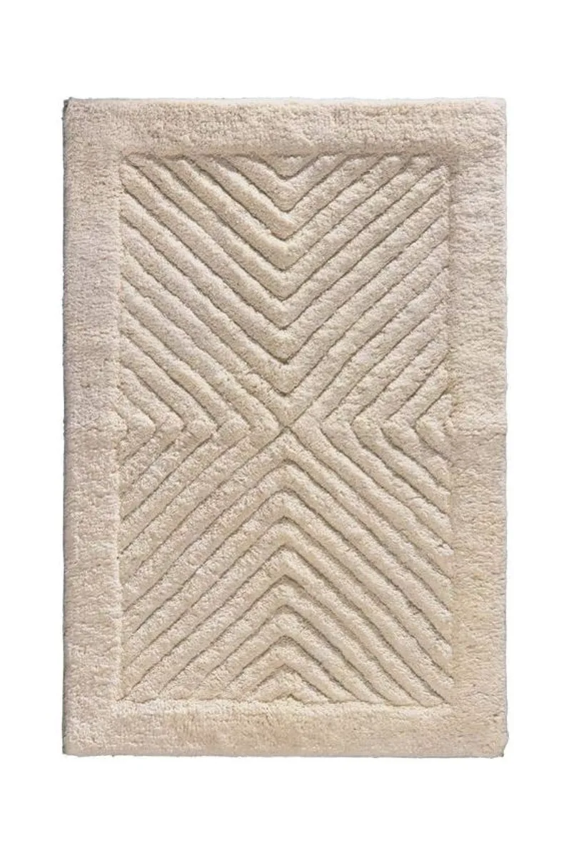 Χαλακι Μπανιου Βαμβακερο Mozaik Natural Guy Laroche 60Cm 60x40x0cm Μονόχρωμο