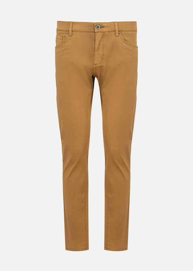 Fynch Hatton Υφασμάτινο Παντελόνι της σειράς Chino - 1314 2807 843 Camel