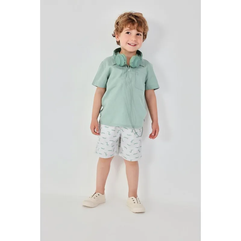 Βερμούδα υφασμάτινη αγόρι Boboli-813046-9779-Grey