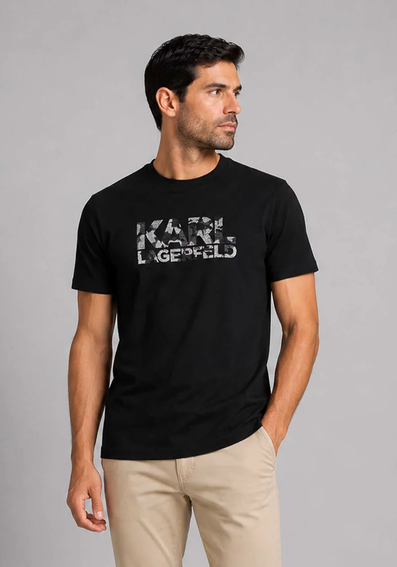 Karl Lagerfeld T Shirt Crewneck - 755049 563221 990 Black