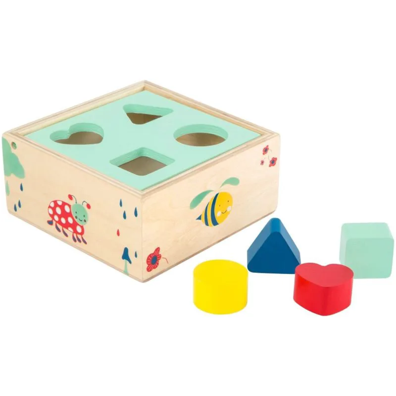 Small foot Shape-Fitting Cube Forest παζλ δραστηριοτήτων από ξύλο 12 m+ 5 τμχ