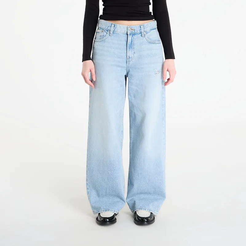 Τζιν Calvin Klein Jeans Low Rise Baggy Ramshead Blue 25