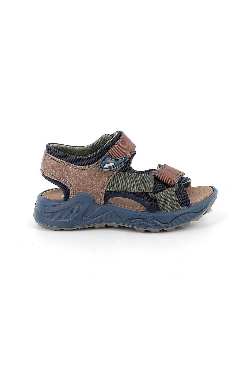 Primigi παιδικά σανδάλια με διπλό velcro (34-39) - 1398611 Καφέ