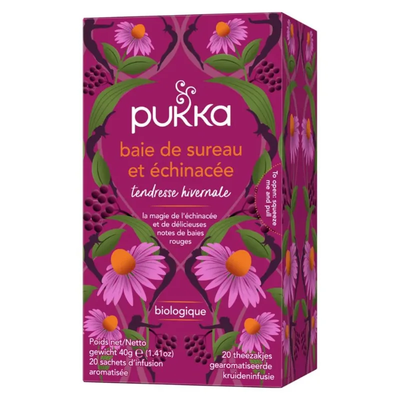 Pukka Infusion Elderberries & Echinacea 20 sachets of herbal tea