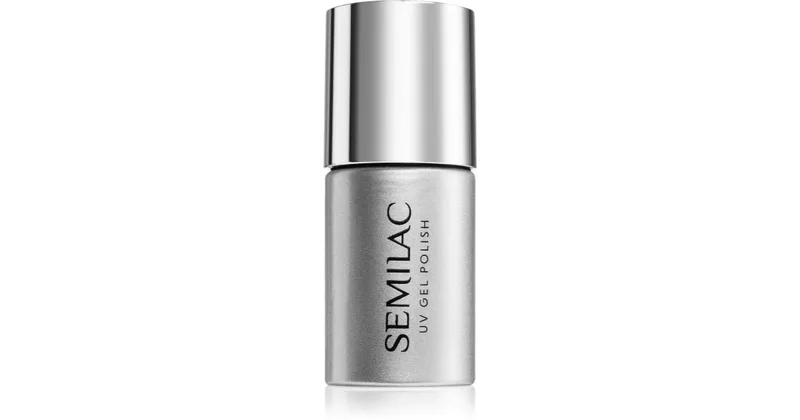 Semilac Top No Wipe gel polish top coat matte effect color Peach Galaxy 7 ml