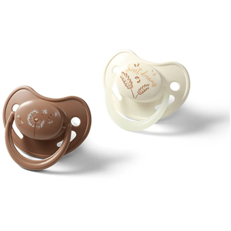 BabyOno Take Care Anatomical Silicone Soothers πιπίλα Day & Night 18m+ 2 τμχ