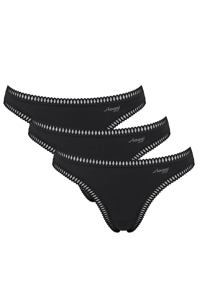 Sloggi γυναικεία εσώρουχα Sloggi GO Crush String (Συσκ. 3 τεμαχίων)-10219704-0004