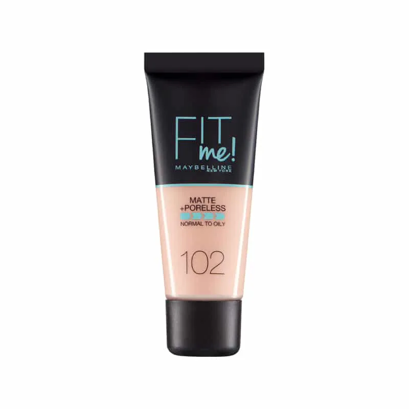 Maybelline Fit Me Matte Poreless Make Up 102 Fair Ivory