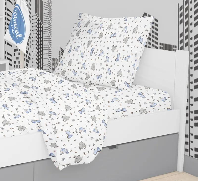 Μαξιλαροθήκη Dimcol Elephant 174 Blue 50x70
