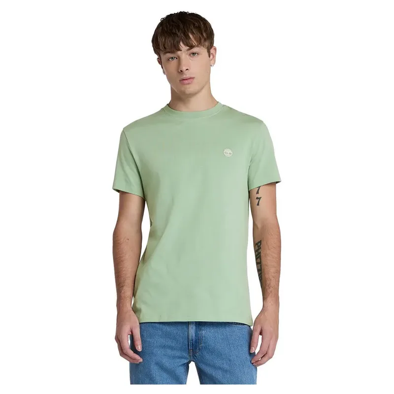 Timberland Ανδρική Μπλούζα SS Dunstan River Jersey Crew Tee Slim TB0A2BPREC6 Πράσινο
