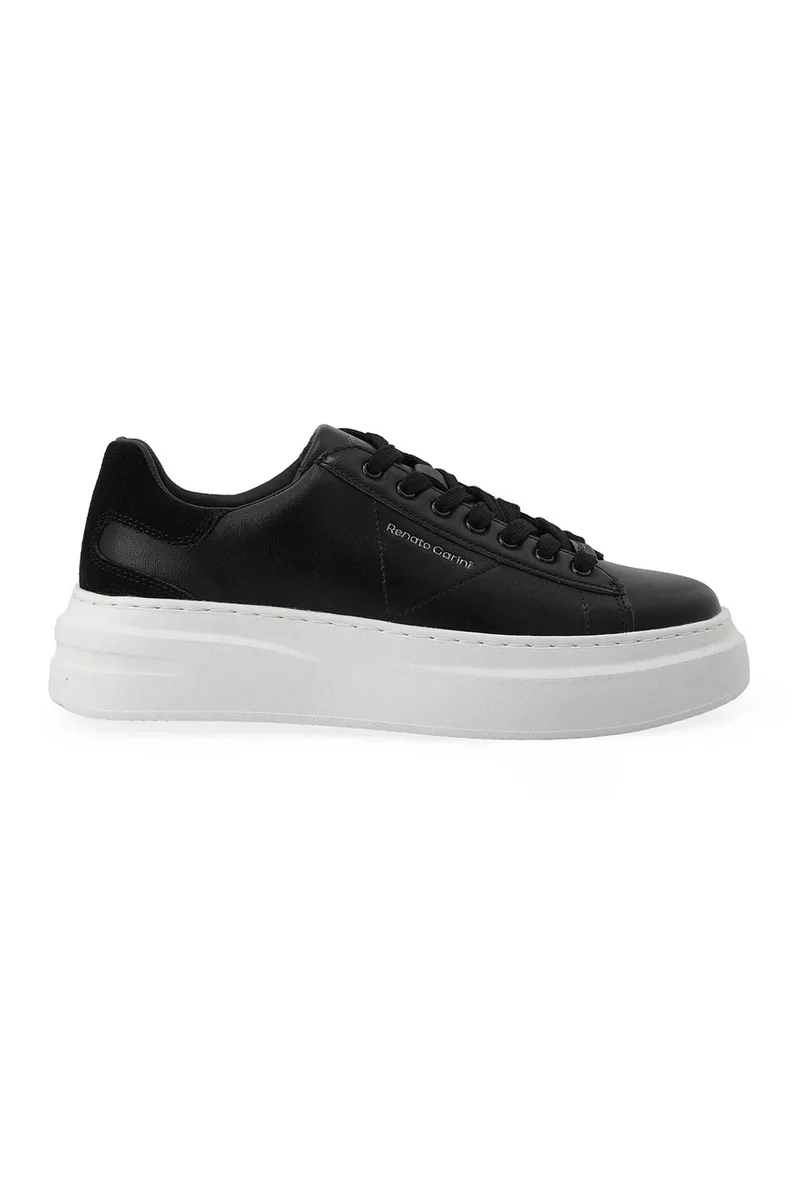 Renato Garini ανδρικά sneakers μονόχρωμα - W5700110373F Μαύρο