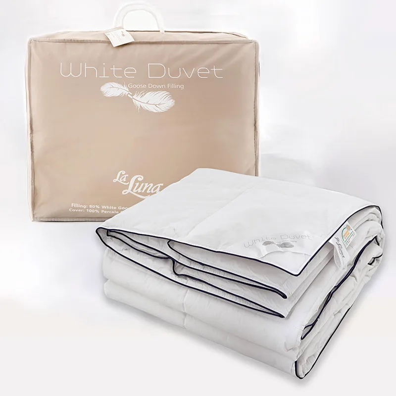Πάπλωμα Λευκό Πουπουλένιο Μονό 160X220 La Luna The White Duvet Λευκό (160x220)