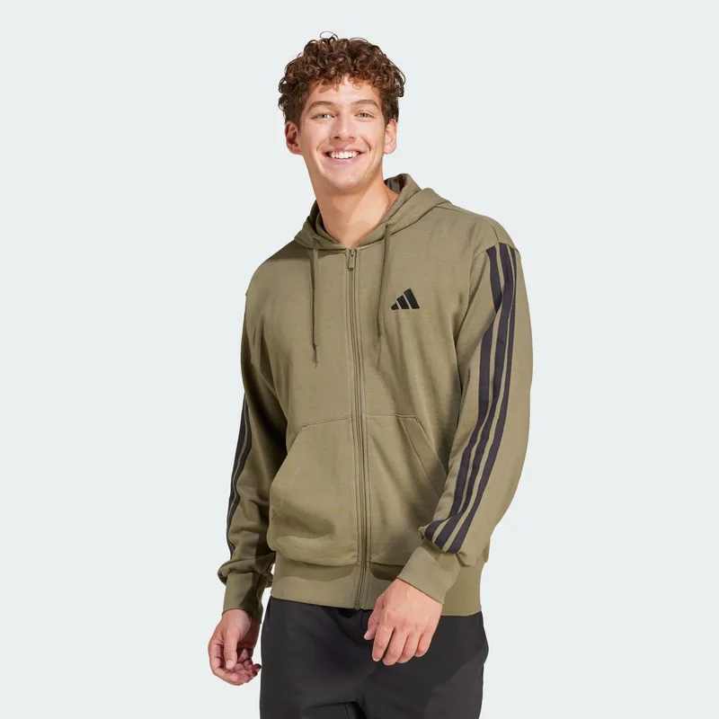 adidas Sportswear Essentials 3-Stripes French Terry Full-Zip Ανδρική Ζακέτα (9000216926_66161)