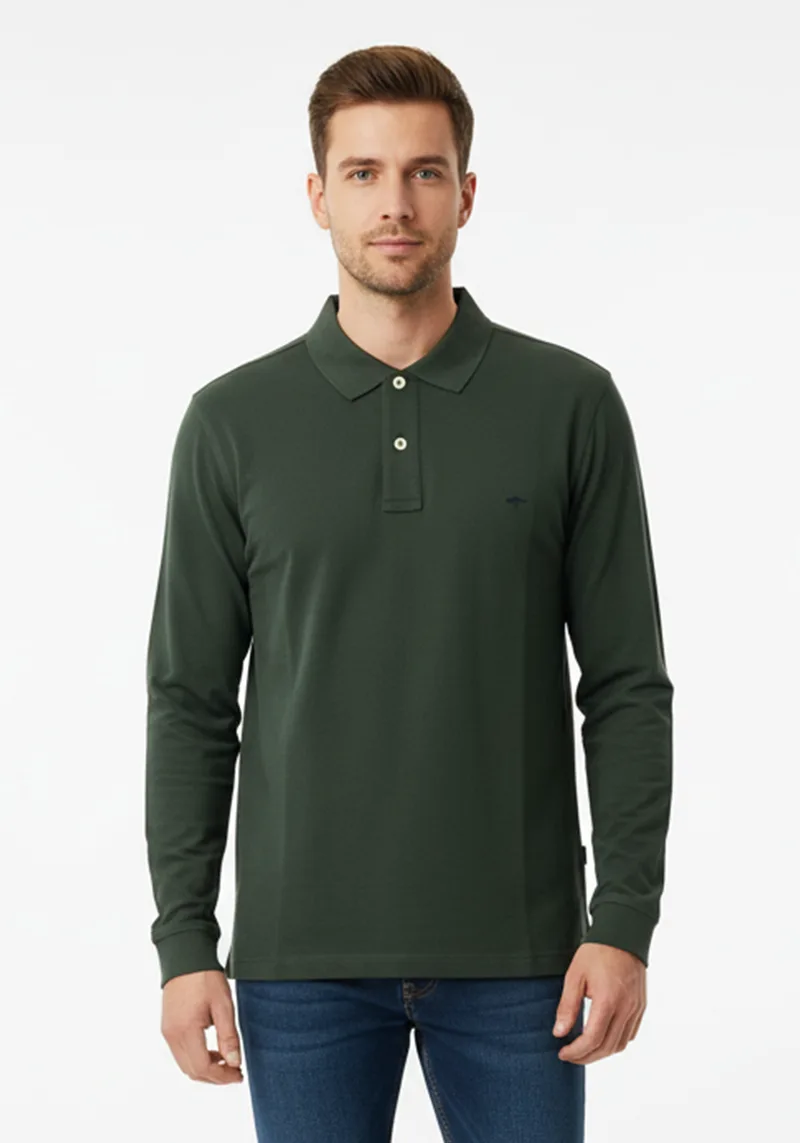 Fynch Hatton Polo της σειράς Basic - 1514 1701 737 Dark Ivy