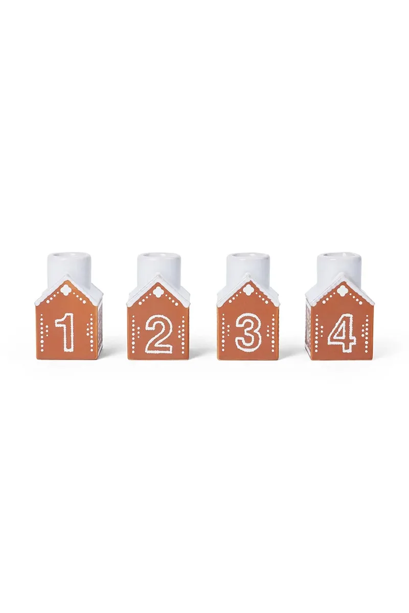 Διακοσμητικό κηροπήγιο Kähler Gingerbread Advent 7,5 x 5 cm 4-pack