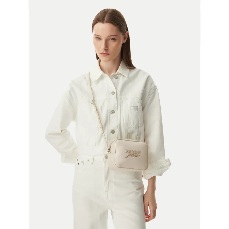 Τσάντα Tommy Jeans Tjw Must Camera Bag AW0AW18451 Κρεμ