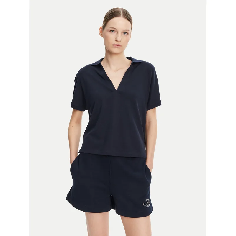 Tommy Hilfiger Polo WW0WW44512 Σκούρο μπλε Relaxed Fit