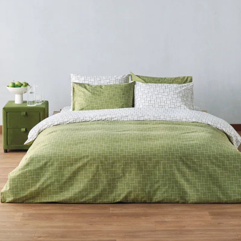 Παπλωματοθήκη Υπέρδιπλη Σετ 225x245 Kentia Dodici 36 Green