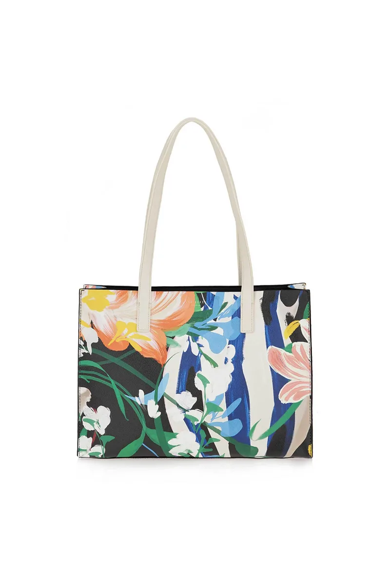 Ted Baker γυναικεία τσάντα ώμου shopper με floral print - W636X2589C06 Πολύχρωμο