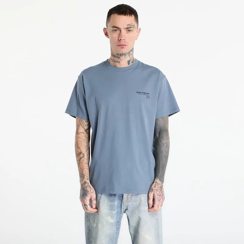 T-shirt Carhartt WIP S/S Garble T-Shirt UNISEX Velvet Blue L