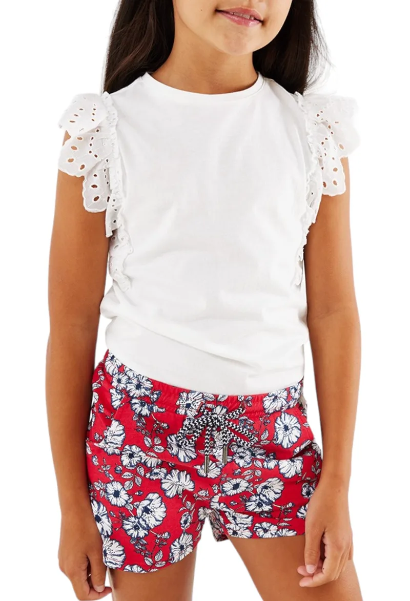 Top Mexx Broidery Sleeves TU2041023G-Off white Κορίτσι