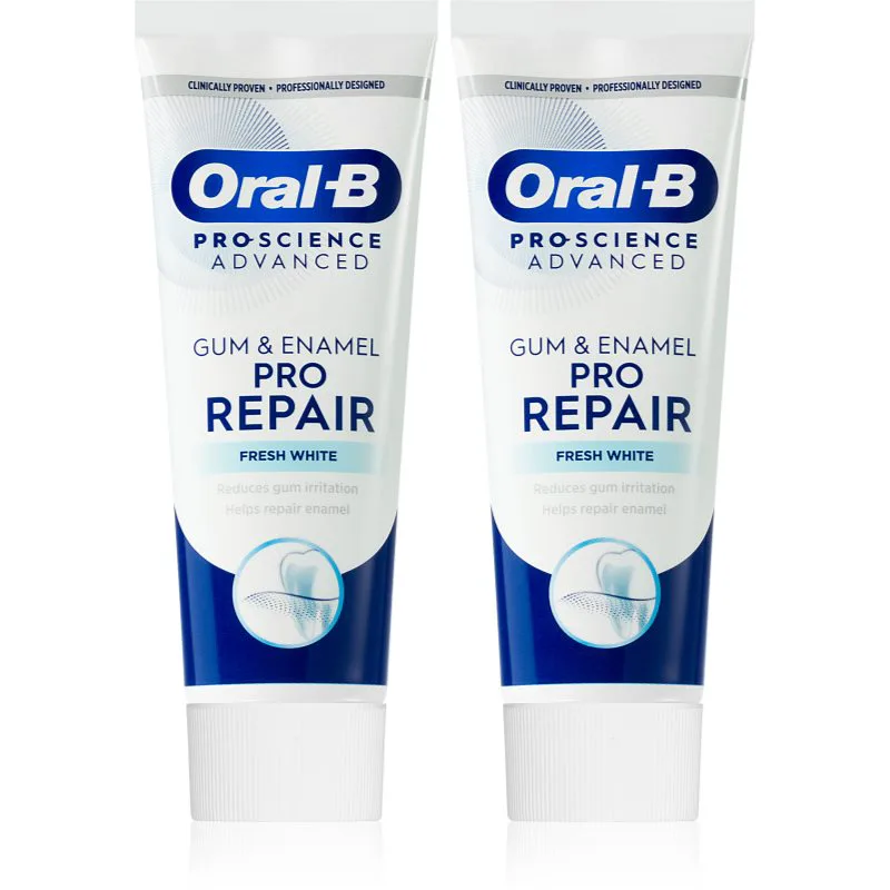 Oral-B Gum & Enamel Repair Gentle Whitening απαλά λευκαντική οδοντόκρεμα 2x75 ml