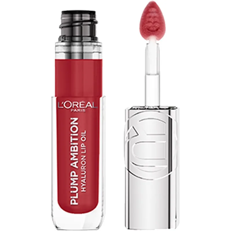 L'Oreal Paris Plump Ambition Hyaluron Lip Oil Ενυδατικό Λάδι Όγκου Χειλιών με Υαλουρονικό Οξύ 24ωρης Διάρκειας 5ml - 390 Cherry Cherie