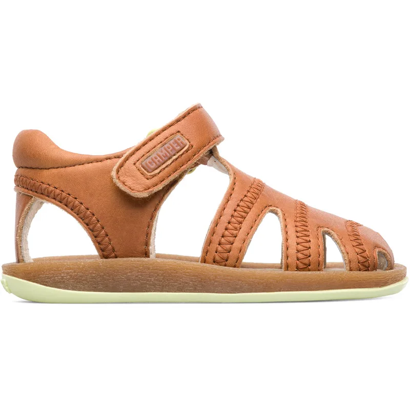 CAMPER Bicho - Πέδιλα Για Firstwalkers - Καφέ, Μέγεθος 23, Smooth leather