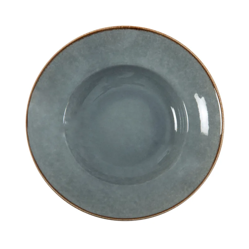 Porline Πιάτο Πορσελάνης Σπαγγέτι Tivoli Grey 26cm