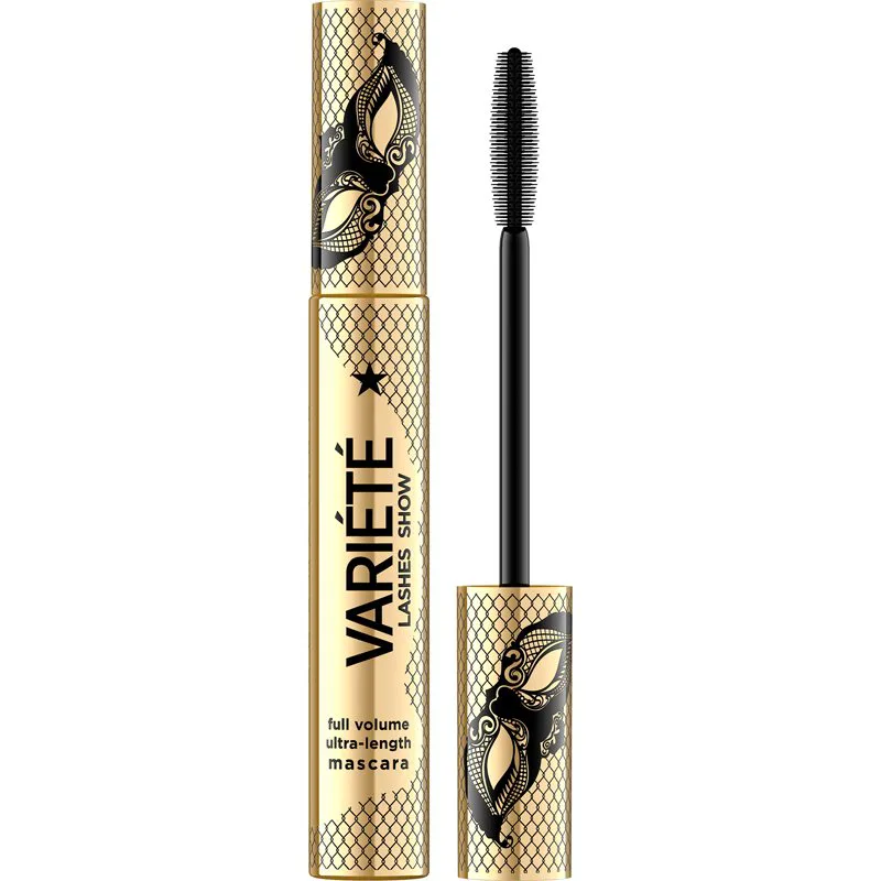 Eveline Cosmetics Variété Lashes Show μάσκαρα για επιμήκυνση, περιστροφή και όγκο 10 ml