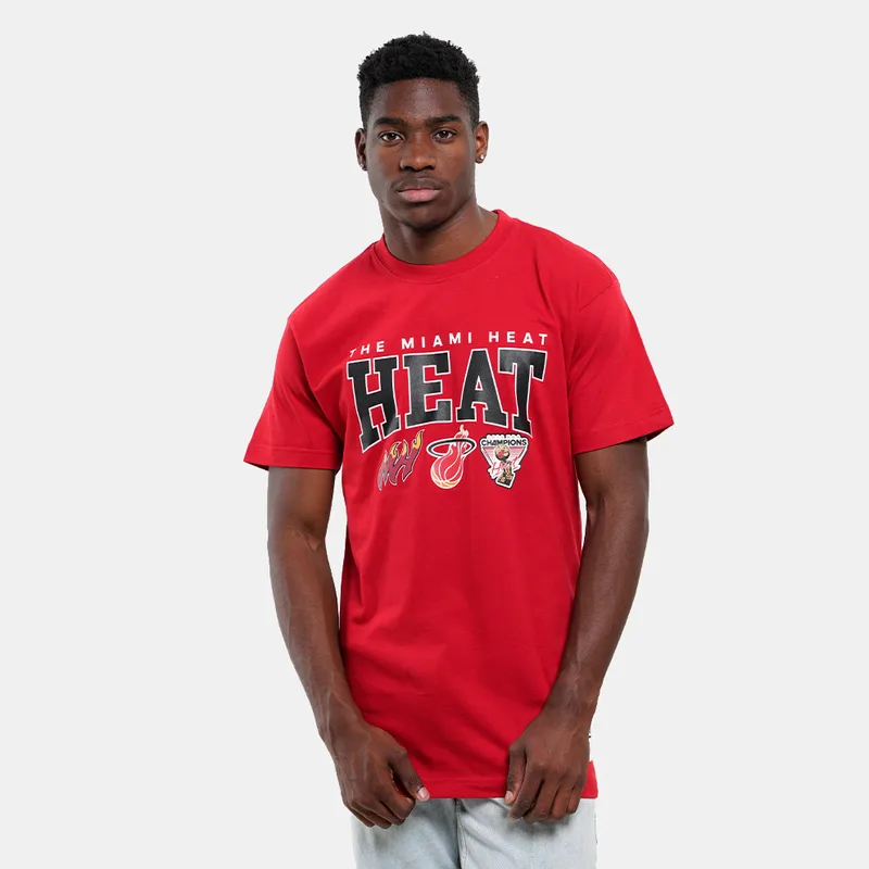 Mitchell & Ness Miami Heat HWC Champ Stack Ανδρικό T-shirt (9000184027_1634)