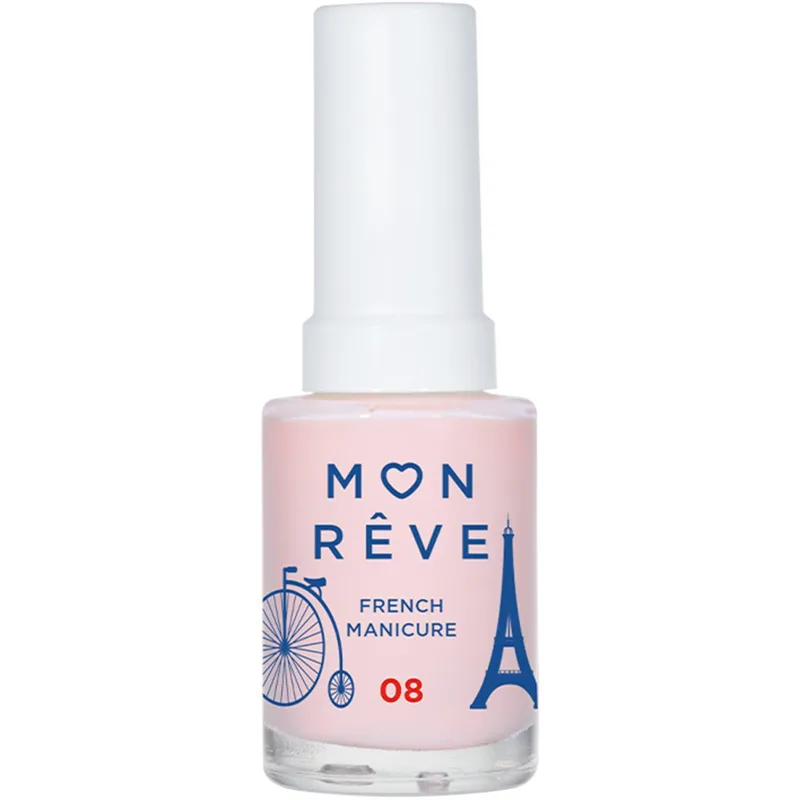 Mon Reve French Manicure Nail Color Βερνίκι Νυχιών για Γαλλικό Μανικιούρ 13ml - 08 Sheer Rose
