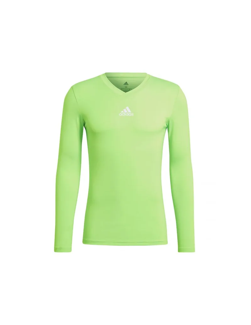 Adidas Team Base Ανδρική Μπλούζα Μακρυμάνικη Solar Green GN7505