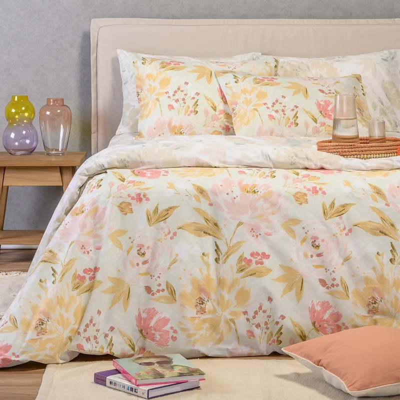 Σετ σεντονια μονα (λ) anabelle aqua casual line (100χ200+32)