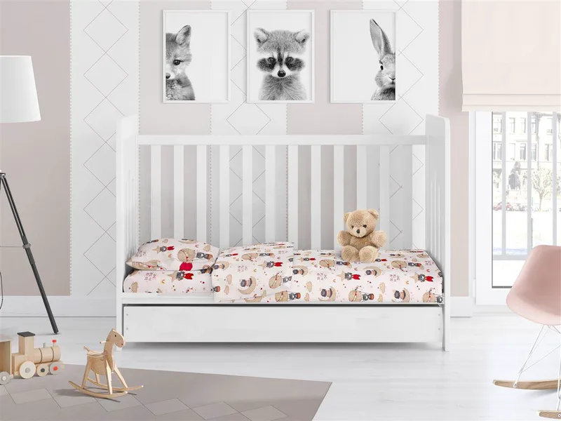 ΣΕΝΤΟΝΙΑ ΕΜΠΡΙΜΕ ΣΕΤ 3 τεμ bebe Reach the stars 190 120Χ160 Μπεζ Cotton 100%